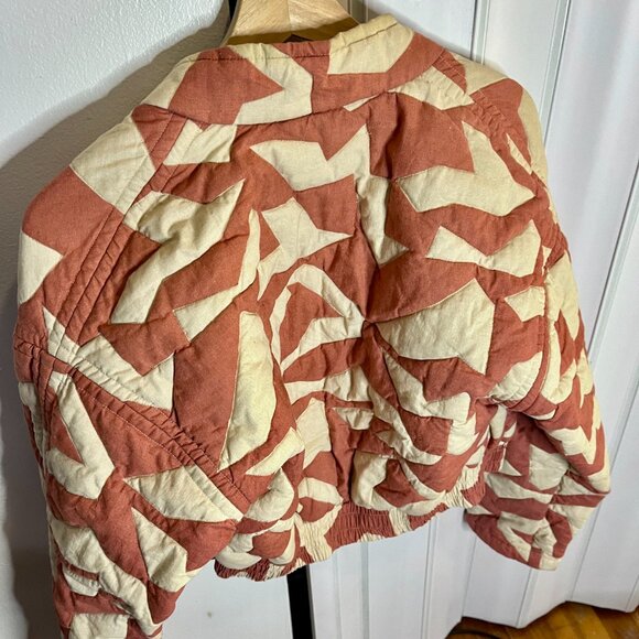 ba&sh Cropped bomber jacket Pacino - dusty pink - Picture 3 of 5